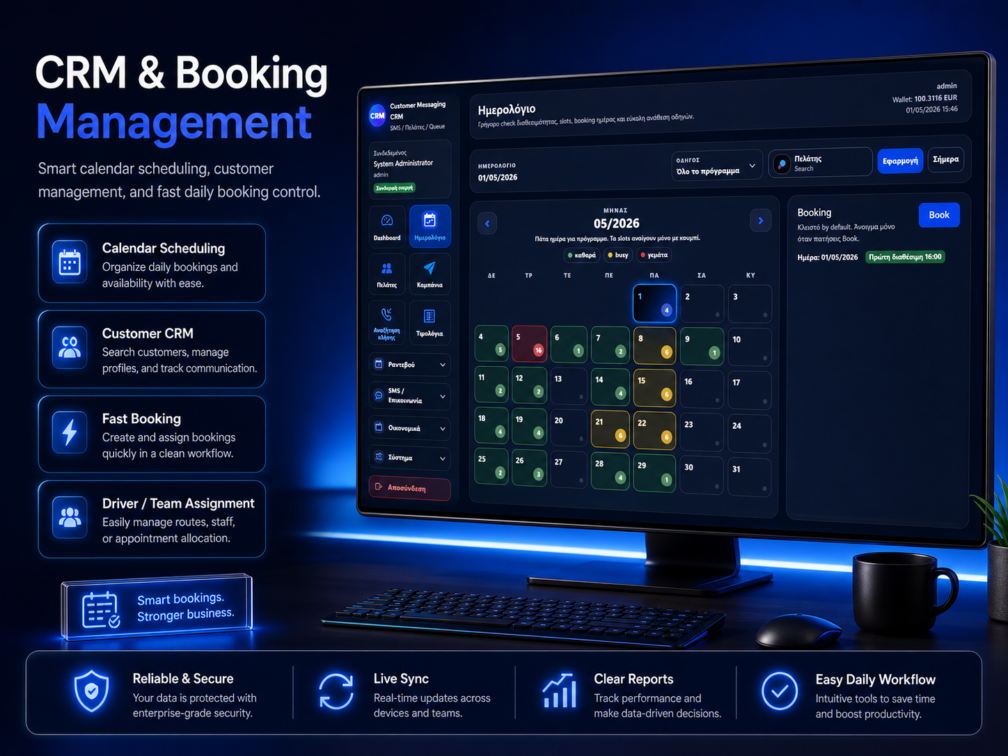 CRM & MANAGE FLOW WORK
